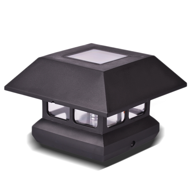 2211-F11 BL Plast Hvit Høy lysstyrke Solar Square Column LED Post Cap Light 2211-F11 BL Plast Hvit Høy lysstyrke Solar Square Column LED Post Cap Light