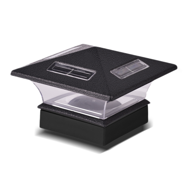 2211-F26 BL Tre Vanntett Gjerdestolpe Cap Light