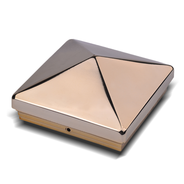 2211-FC3 Messing Vanntett tre utendørs dekorativ stolpehette 2211-FC3 Messing Vanntett tre utendørs dekorativ stolpehette