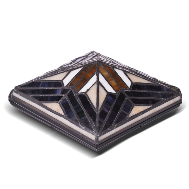 2211-TC3 Tiffany Splicing nyttig Glass Post Cap 2211-TC3 Tiffany Splicing nyttig Glass Post Cap